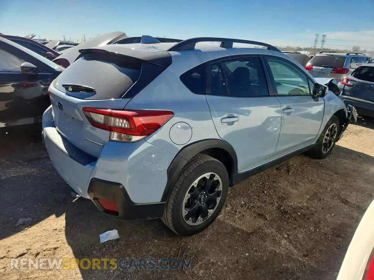 3 Фотография поврежденного автомобиля JF2GTAPC1M8211308 SUBARU CROSSTREK 2021