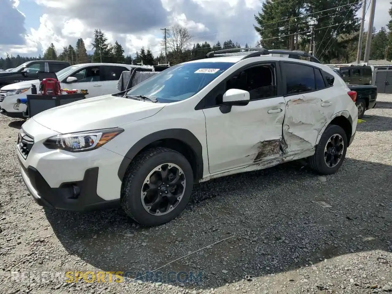 1 Photograph of a damaged car JF2GTAPC4M8236493 SUBARU CROSSTREK 2021