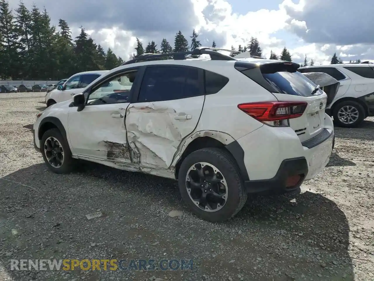 2 Photograph of a damaged car JF2GTAPC4M8236493 SUBARU CROSSTREK 2021