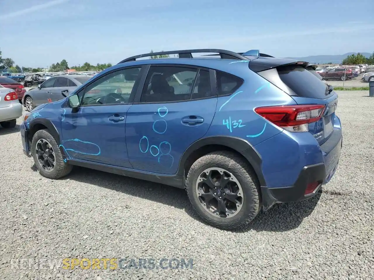 2 fotografías del automóvil dañado JF2GTAPC5MH372065 SUBARU CROSSTREK 2021