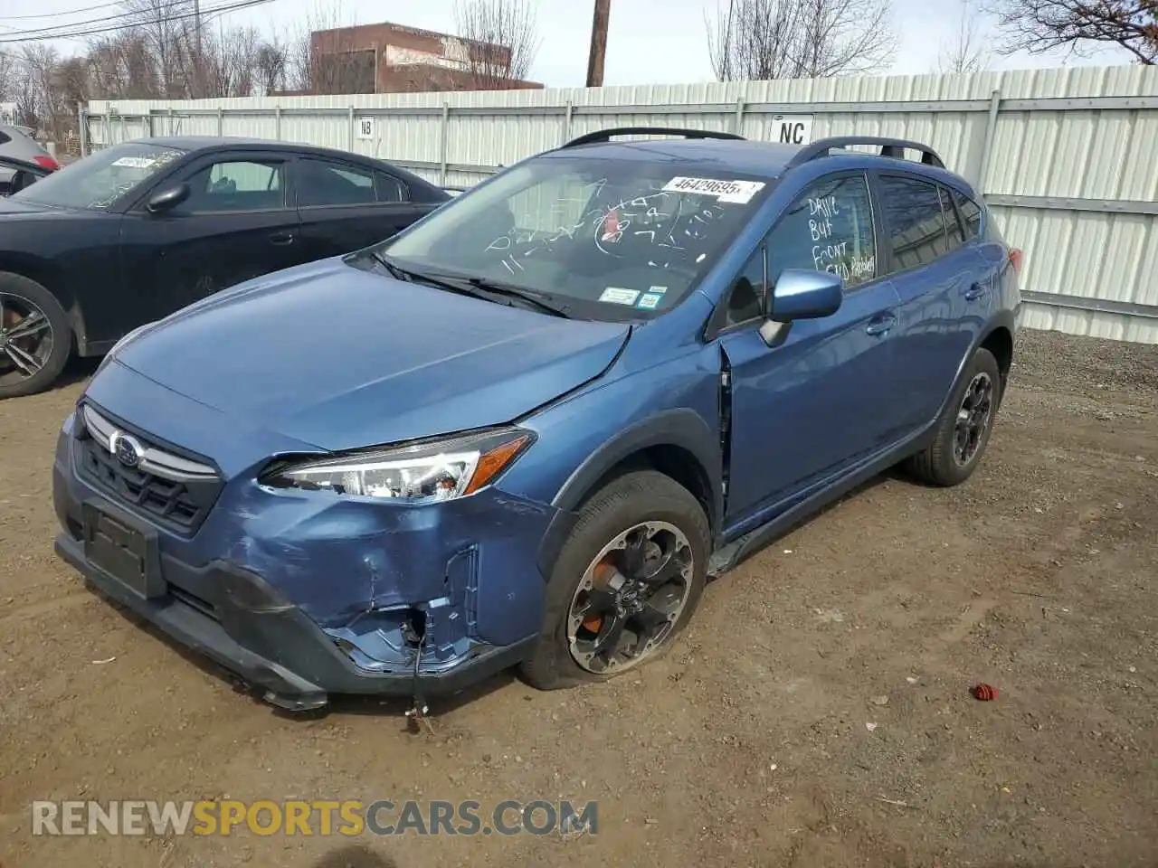 1 Photograph of a damaged car JF2GTAPC6MH253232 SUBARU CROSSTREK 2021