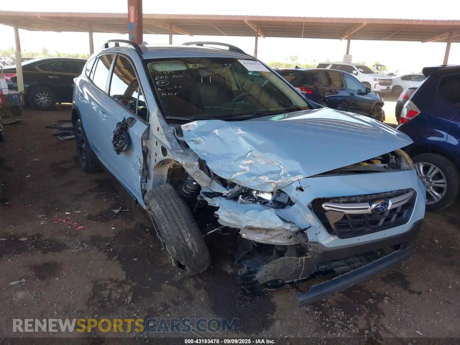 1 Photograph of a damaged car JF2GTAPC7M8334093 SUBARU CROSSTREK 2021