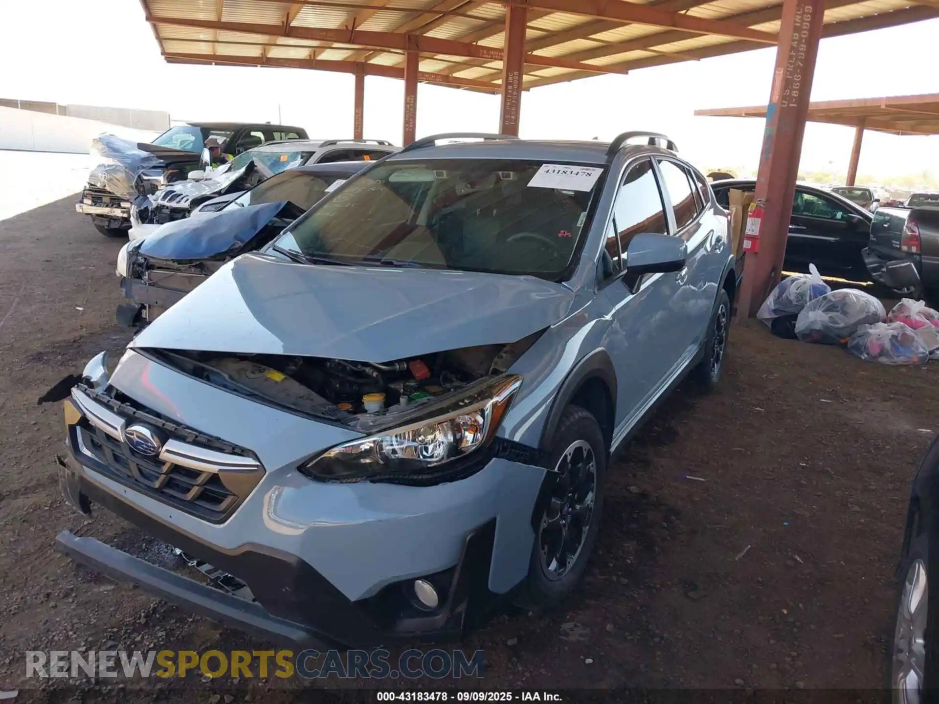 2 Photograph of a damaged car JF2GTAPC7M8334093 SUBARU CROSSTREK 2021