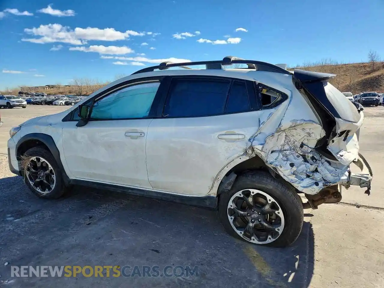 2 fotografías del automóvil dañado JF2GTAPC8M8326150 SUBARU CROSSTREK 2021