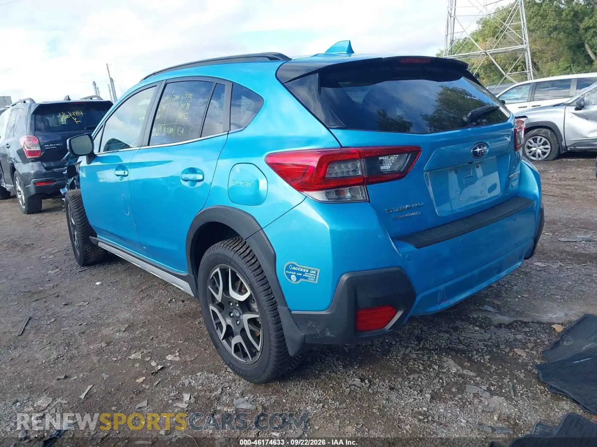 3 fotografías del automóvil dañado JF2GTDEC0MH321433 SUBARU CROSSTREK 2021