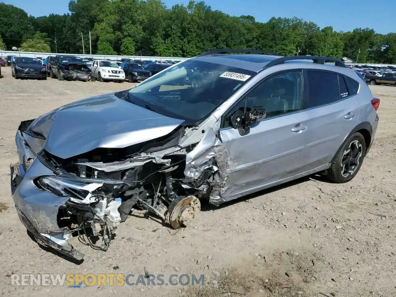 1 Photograph of a damaged car JF2GTHMC0M8247200 SUBARU CROSSTREK 2021