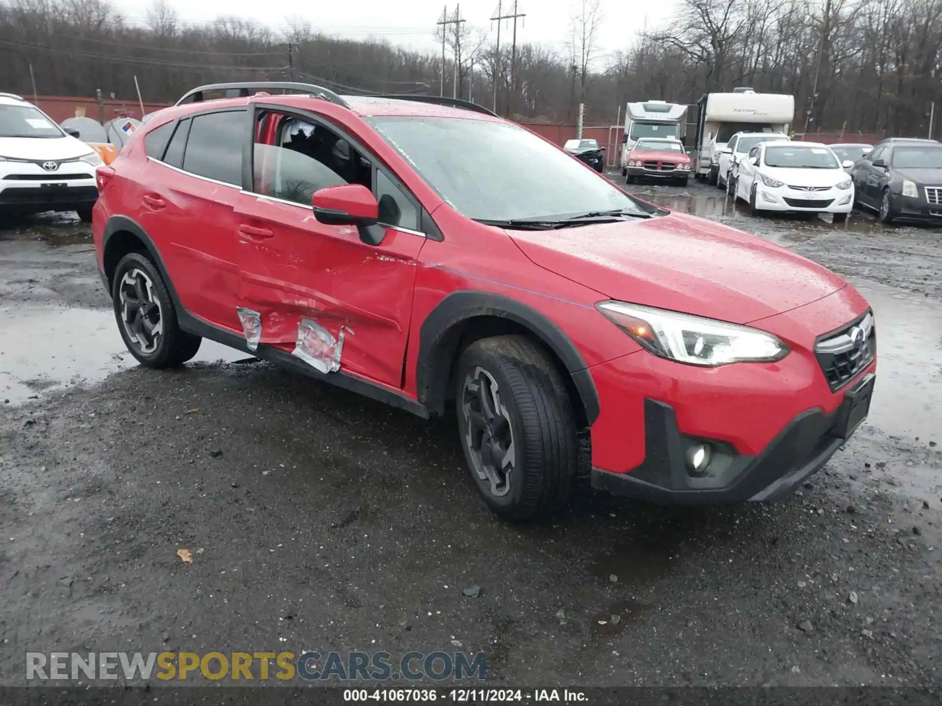 1 Photograph of a damaged car JF2GTHMC1MH306996 SUBARU CROSSTREK 2021