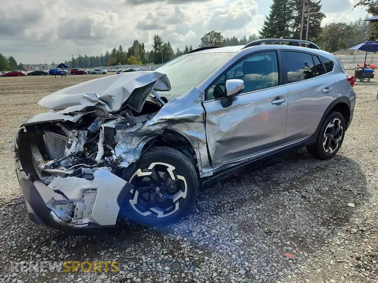1 Photograph of a damaged car JF2GTHMC1MH351176 SUBARU CROSSTREK 2021