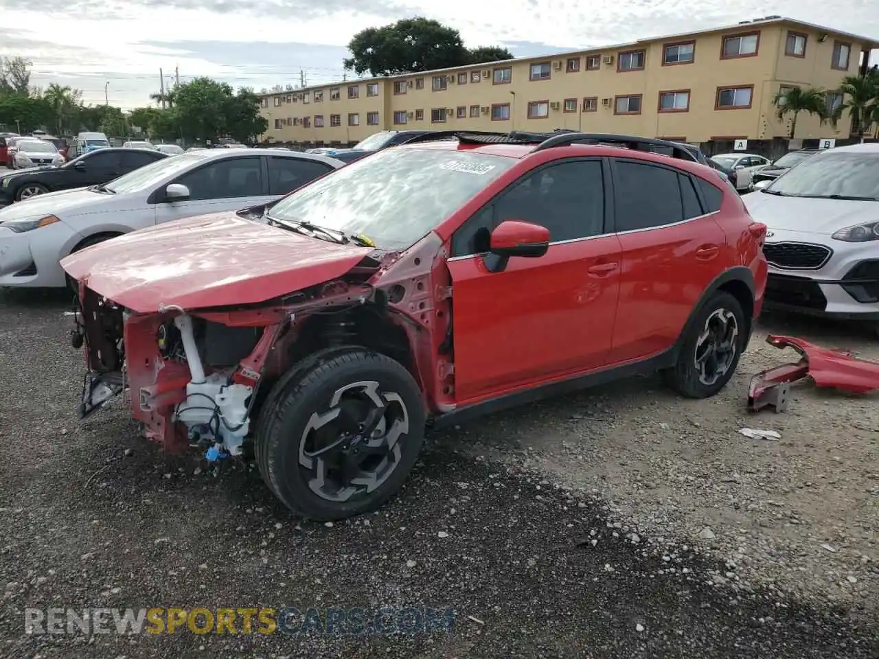 1 Photograph of a damaged car JF2GTHMC2M8315657 SUBARU CROSSTREK 2021