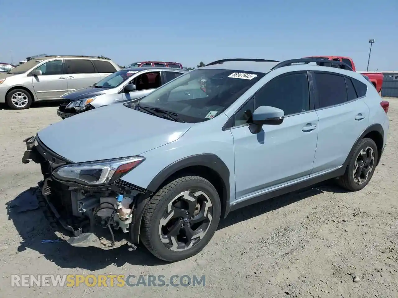 1 Photograph of a damaged car JF2GTHMC6M8251610 SUBARU CROSSTREK 2021
