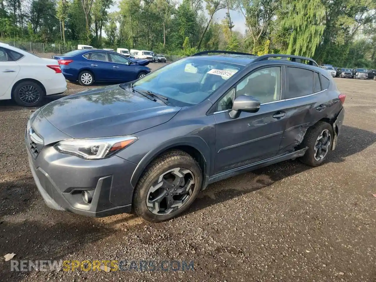 1 Photograph of a damaged car JF2GTHMC7M8338383 SUBARU CROSSTREK 2021