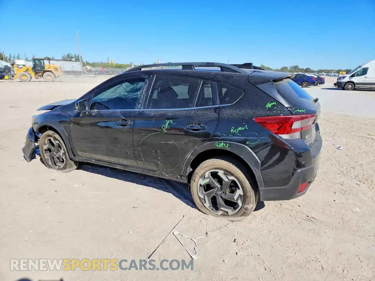 2 fotografías del automóvil dañado JF2GTHMC9M8376438 SUBARU CROSSTREK 2021