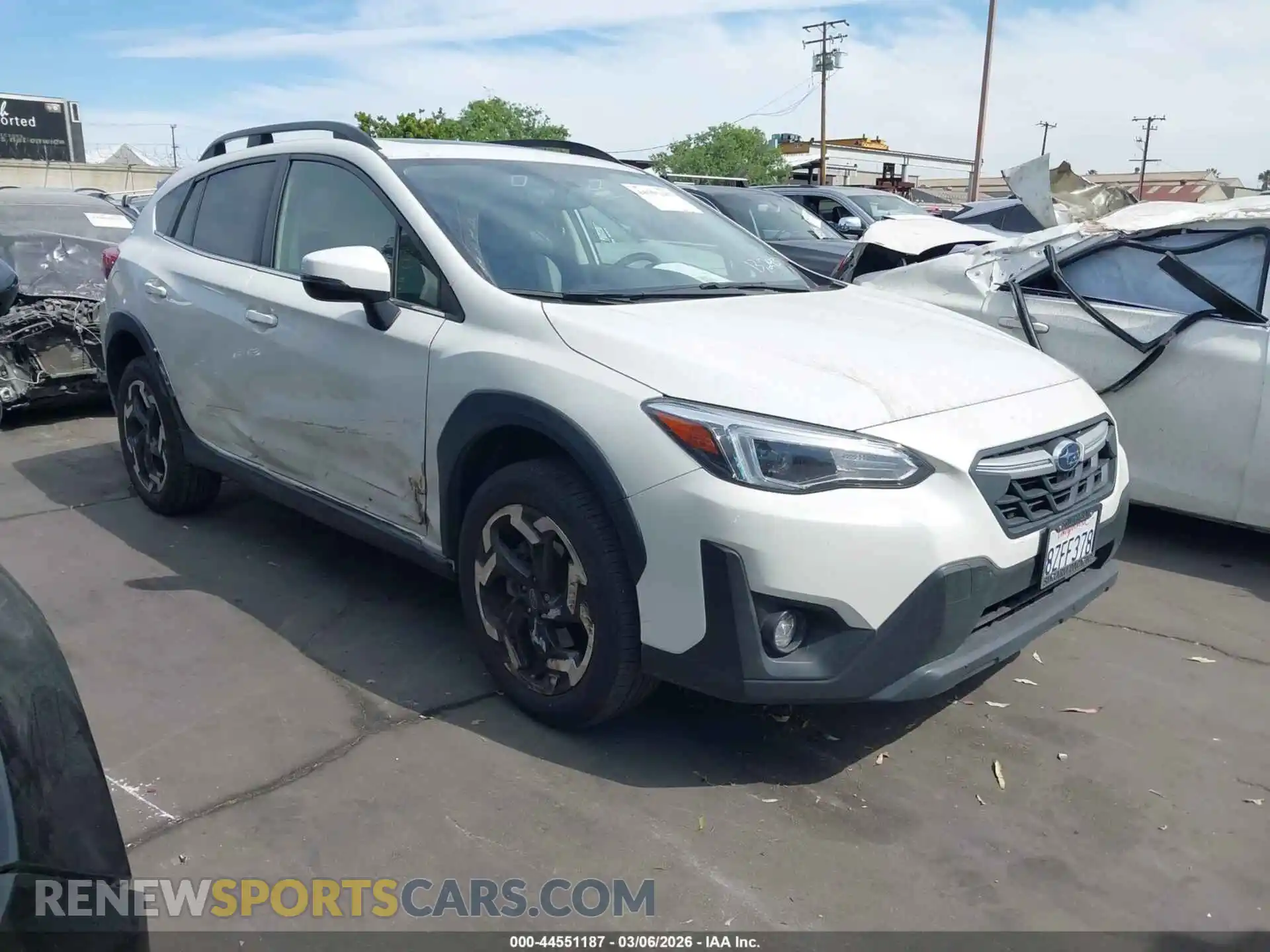 1 Photograph of a damaged car JF2GTHNC3MH666754 SUBARU CROSSTREK 2021