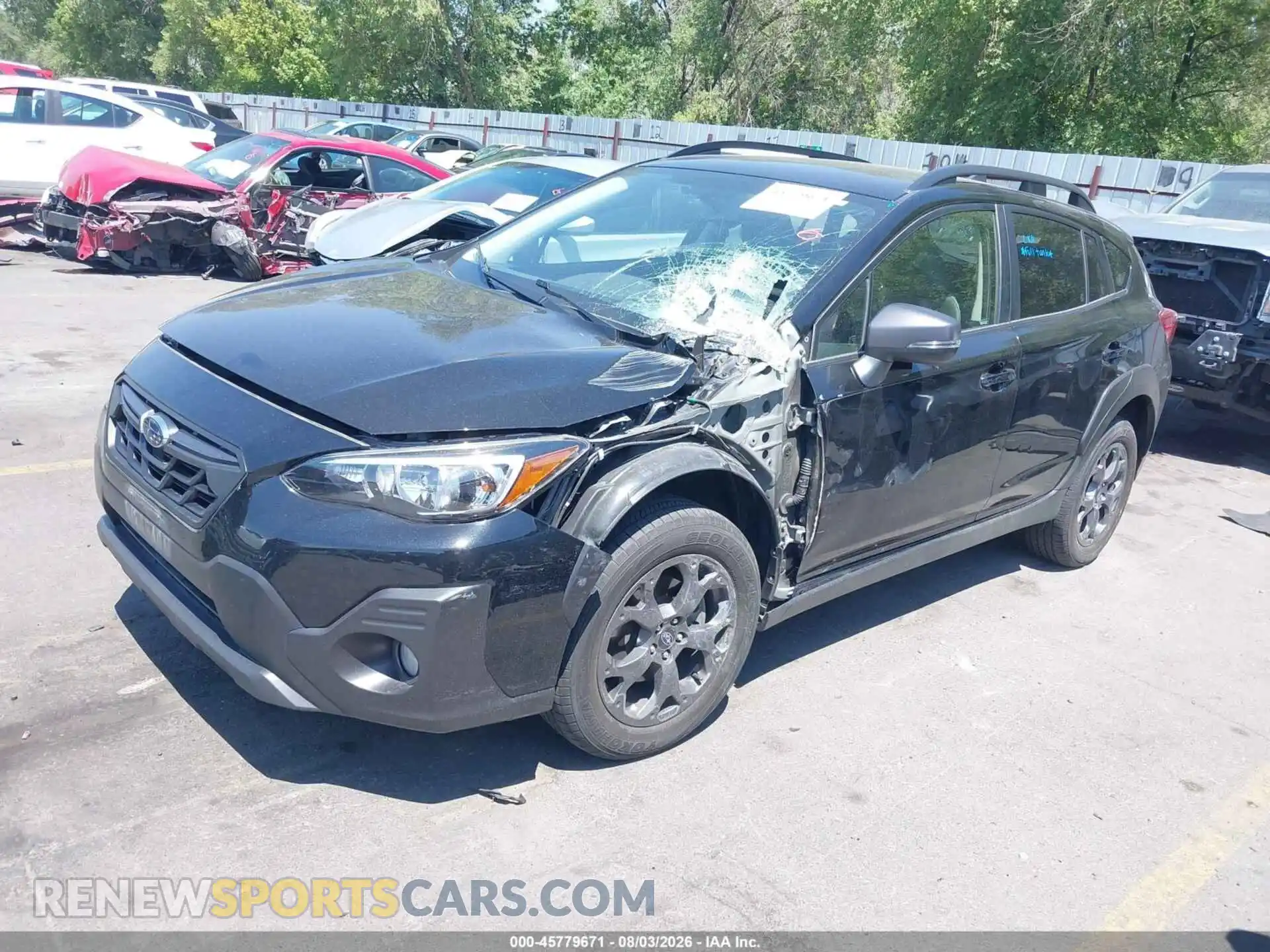 2 Photograph of a damaged car JF2GTHRC0MH231460 SUBARU CROSSTREK 2021