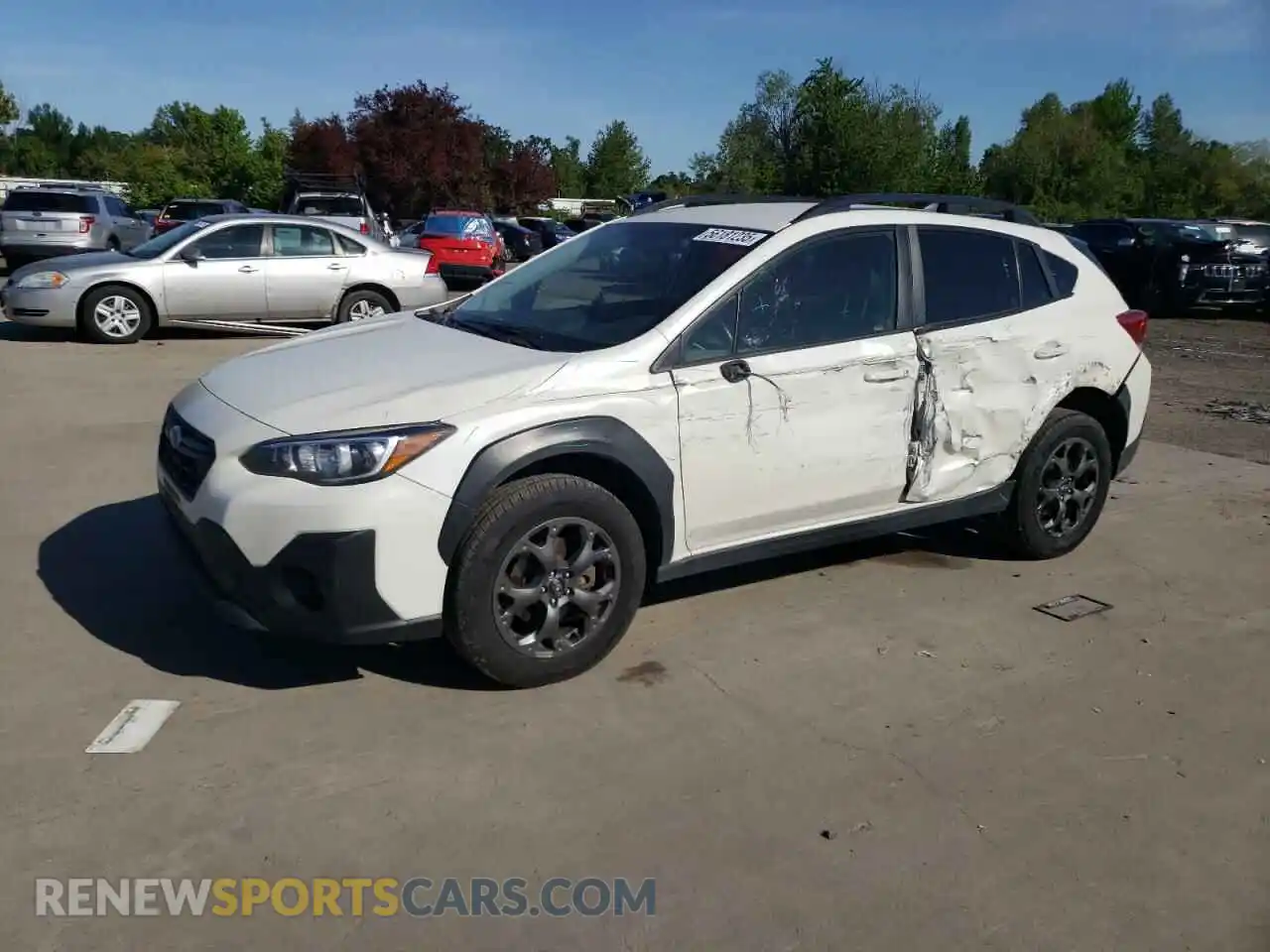 1 Photograph of a damaged car JF2GTHRC2MH253976 SUBARU CROSSTREK 2021