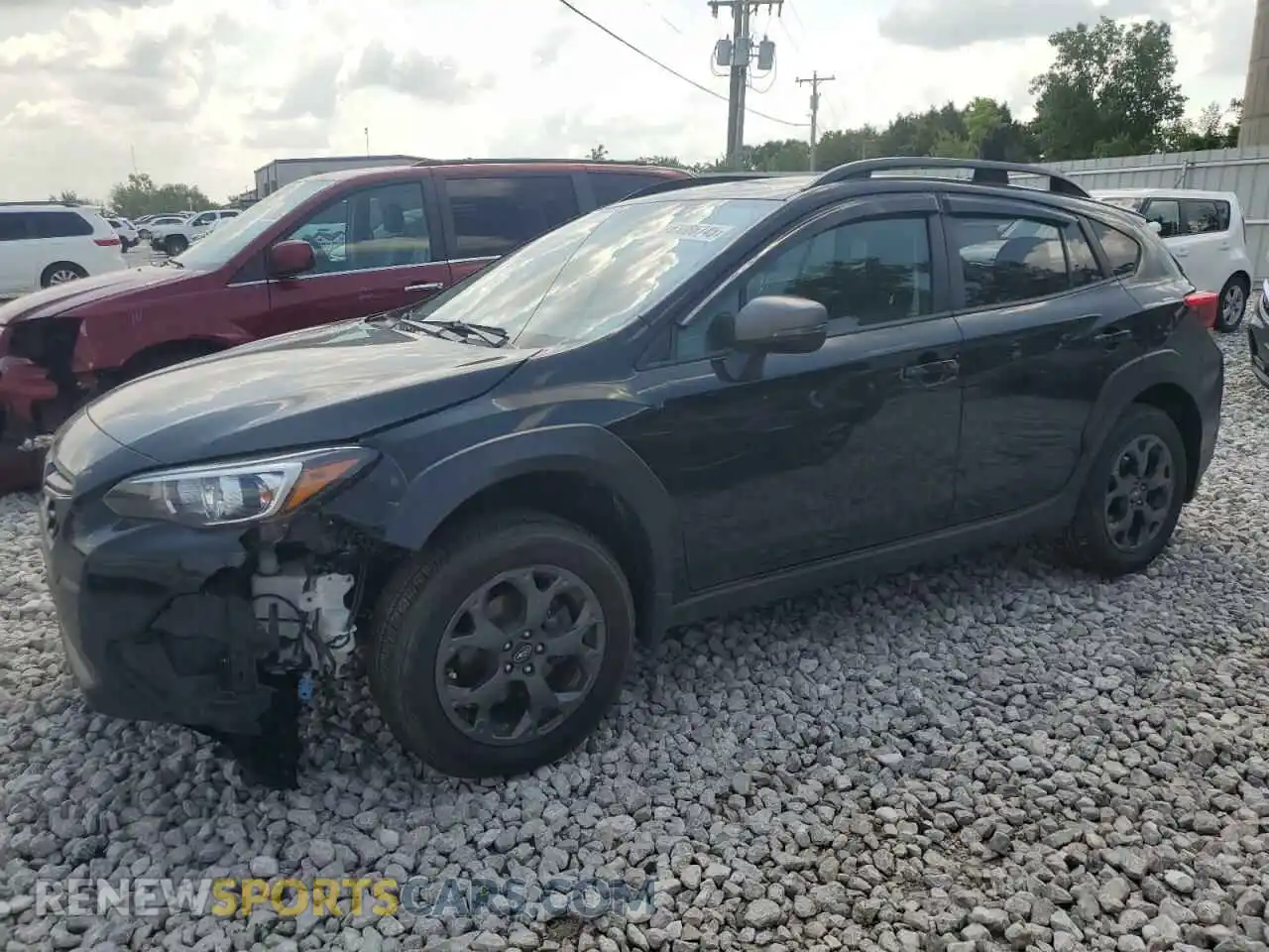 1 Photograph of a damaged car JF2GTHRC2MH383823 SUBARU CROSSTREK 2021