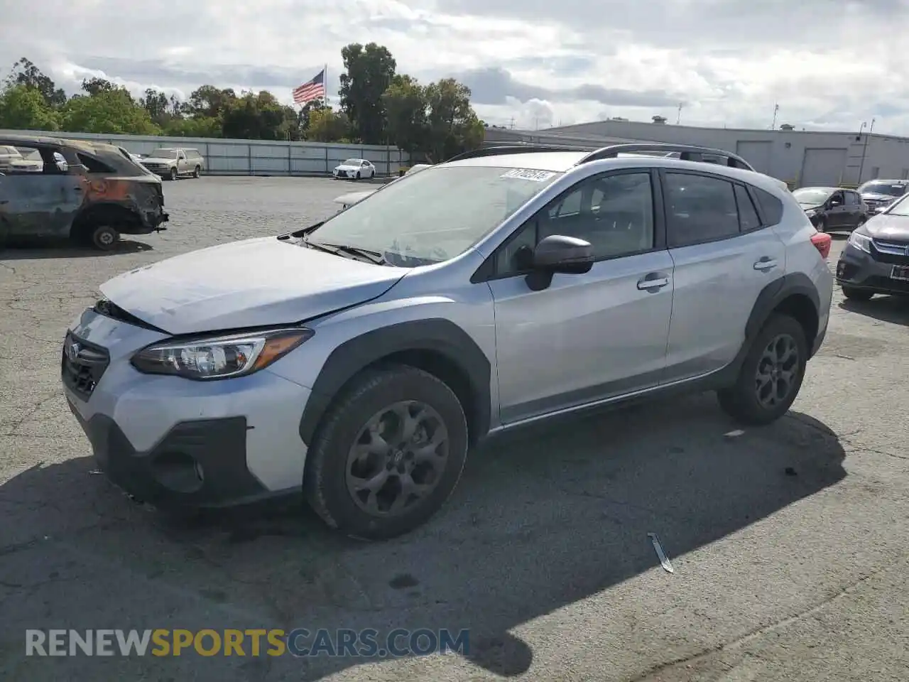 1 Photograph of a damaged car JF2GTHRC4MH299874 SUBARU CROSSTREK 2021