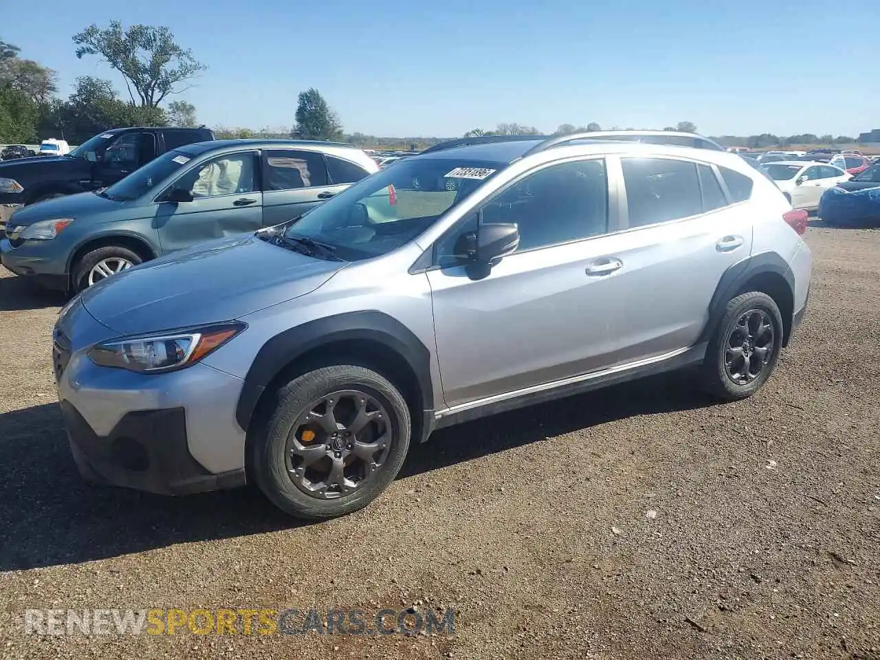 1 Photograph of a damaged car JF2GTHRC4MH343842 SUBARU CROSSTREK 2021