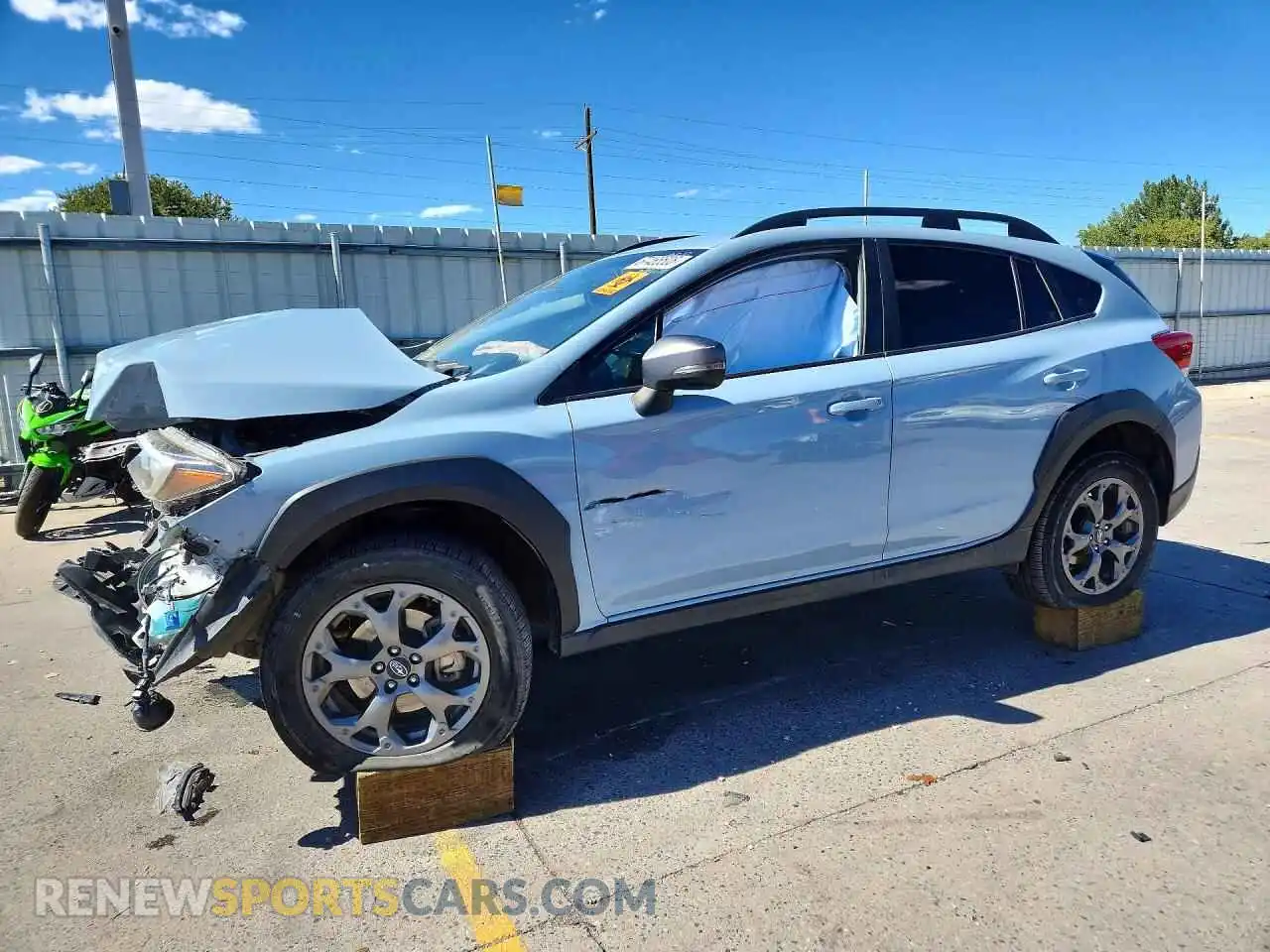 1 Photograph of a damaged car JF2GTHRC8MH663214 SUBARU CROSSTREK 2021