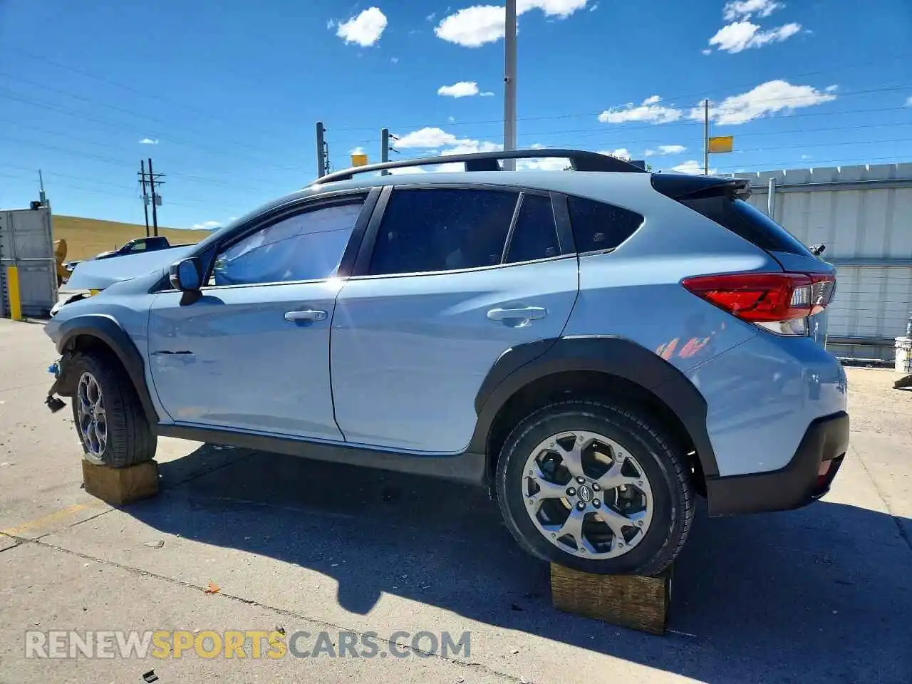 2 Photograph of a damaged car JF2GTHRC8MH663214 SUBARU CROSSTREK 2021