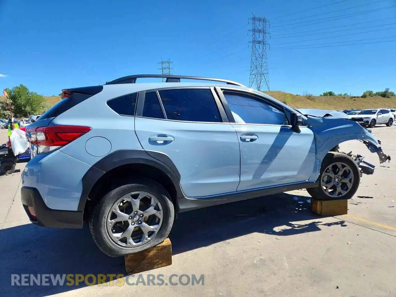 3 Photograph of a damaged car JF2GTHRC8MH663214 SUBARU CROSSTREK 2021
