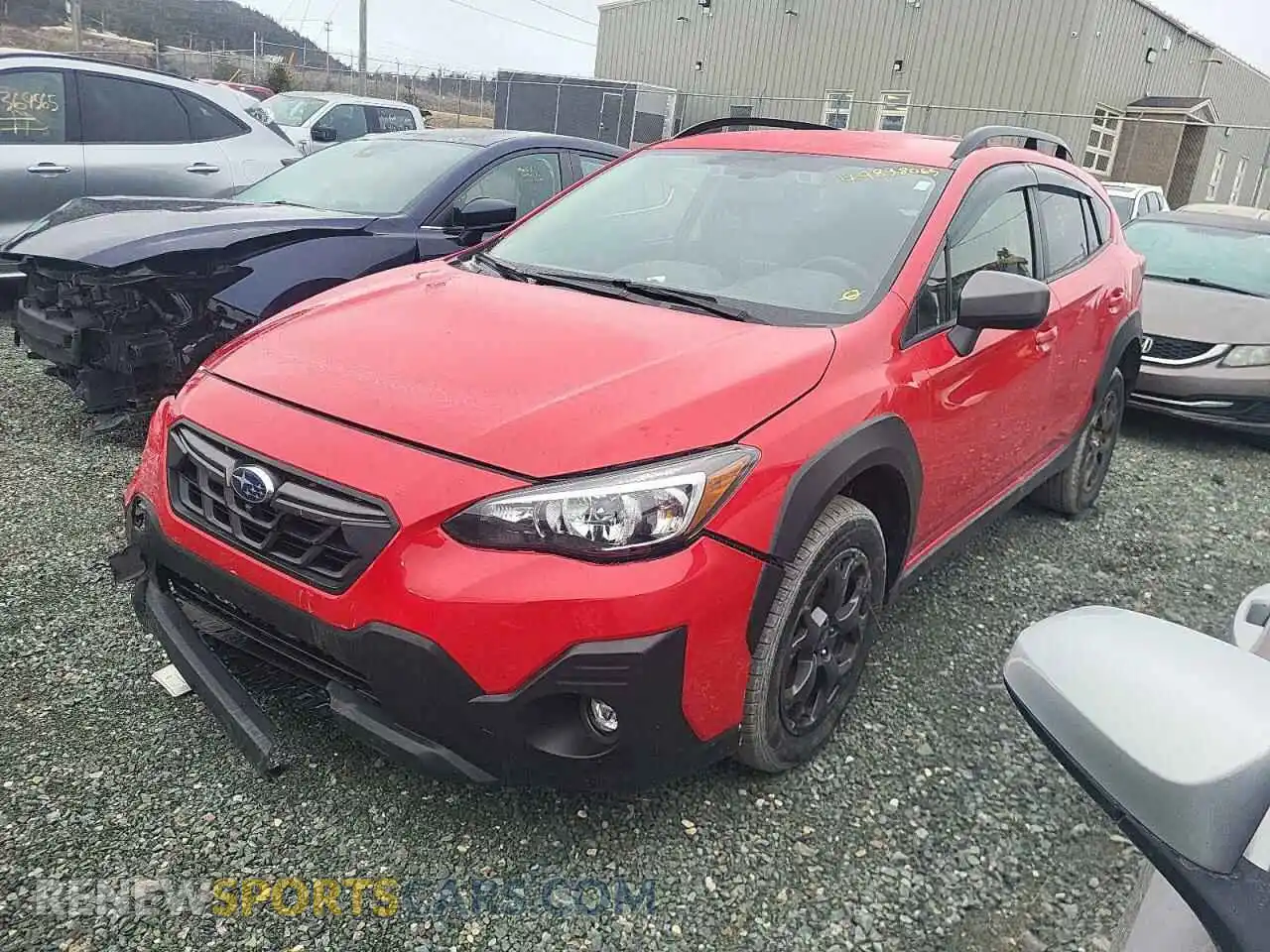 1 Photograph of a damaged car JF2GTHSC0MH215432 SUBARU CROSSTREK 2021