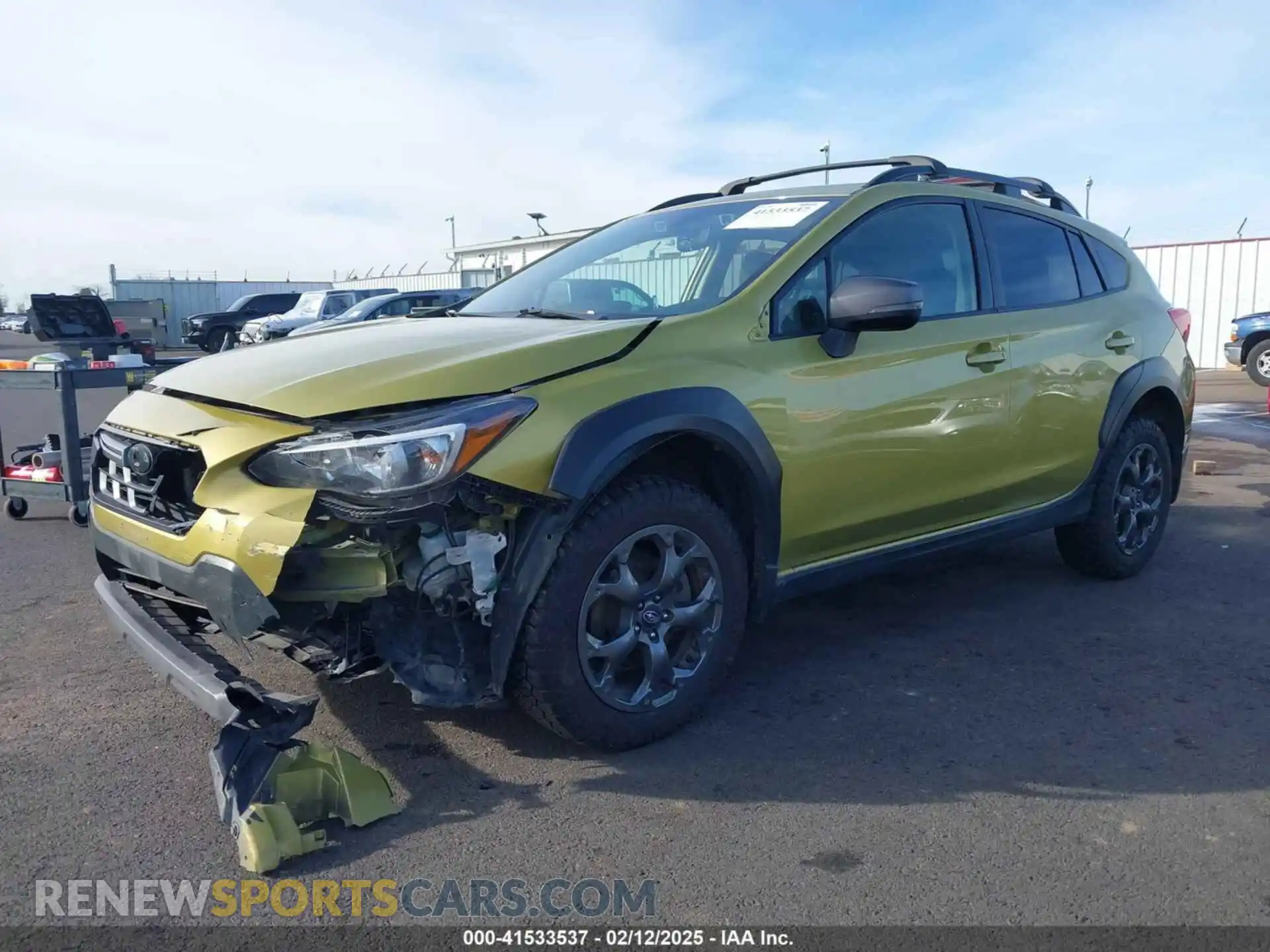 2 Photograph of a damaged car JF2GTHSC0MH318091 SUBARU CROSSTREK 2021