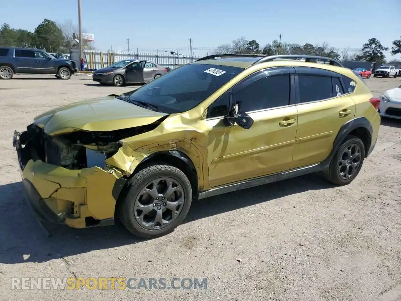 1 Photograph of a damaged car JF2GTHSC0MH343170 SUBARU CROSSTREK 2021