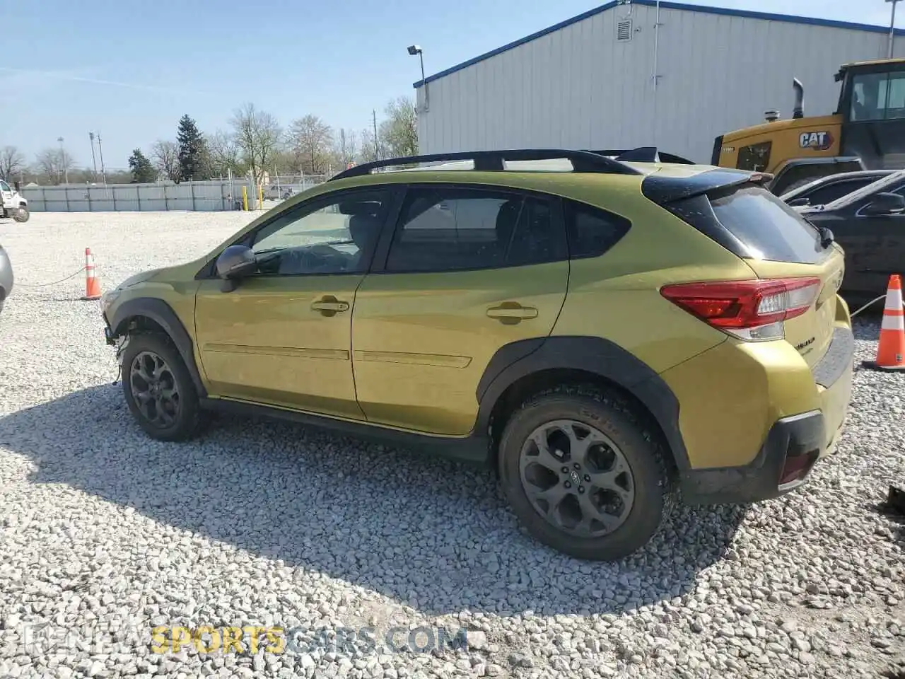 2 Photograph of a damaged car JF2GTHSC1MH207887 SUBARU CROSSTREK 2021