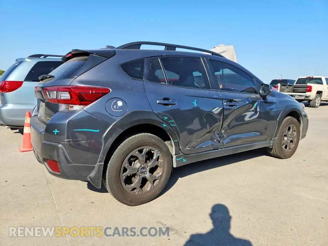 3 Photograph of a damaged car JF2GTHSC1MH313868 SUBARU CROSSTREK 2021