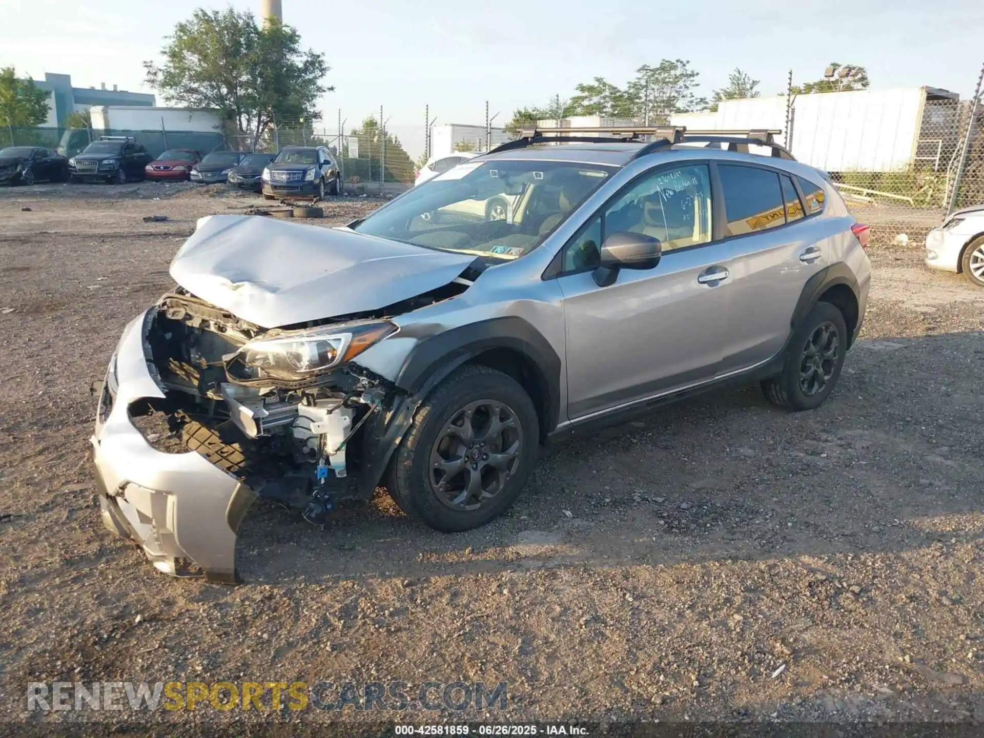 2 Photograph of a damaged car JF2GTHSC2MH380592 SUBARU CROSSTREK 2021