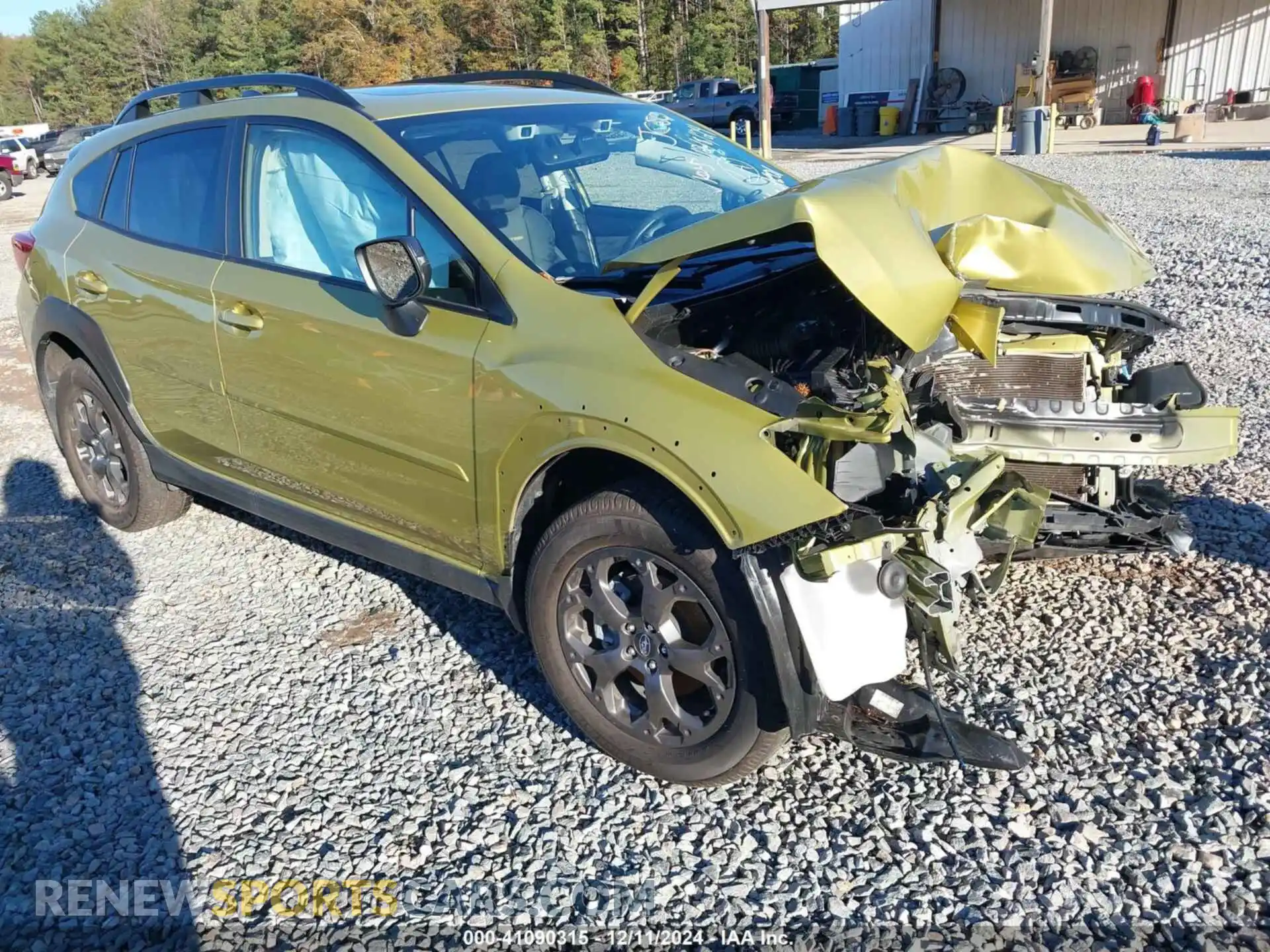 1 Photograph of a damaged car JF2GTHSC2MH672601 SUBARU CROSSTREK 2021