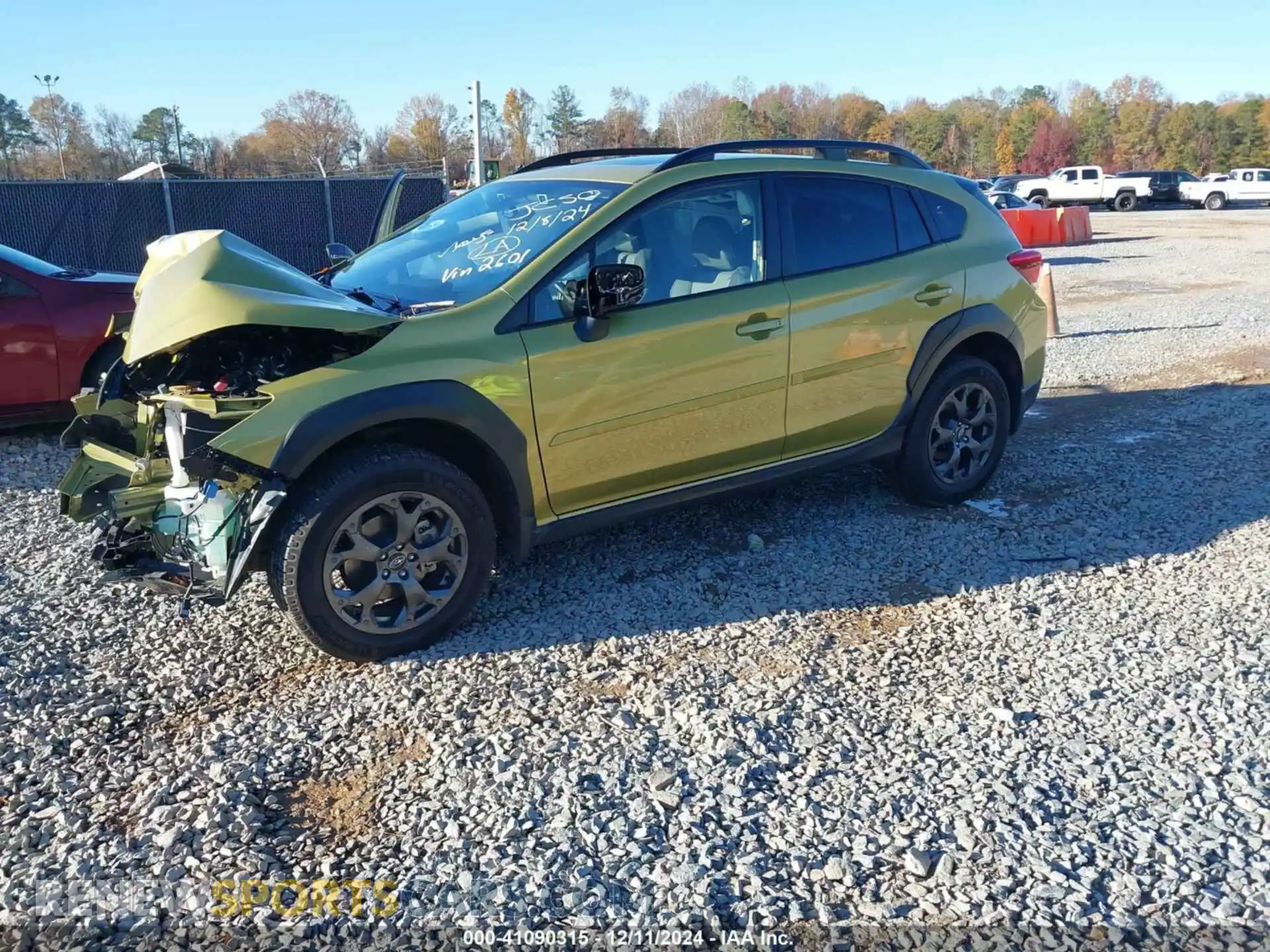 2 Photograph of a damaged car JF2GTHSC2MH672601 SUBARU CROSSTREK 2021