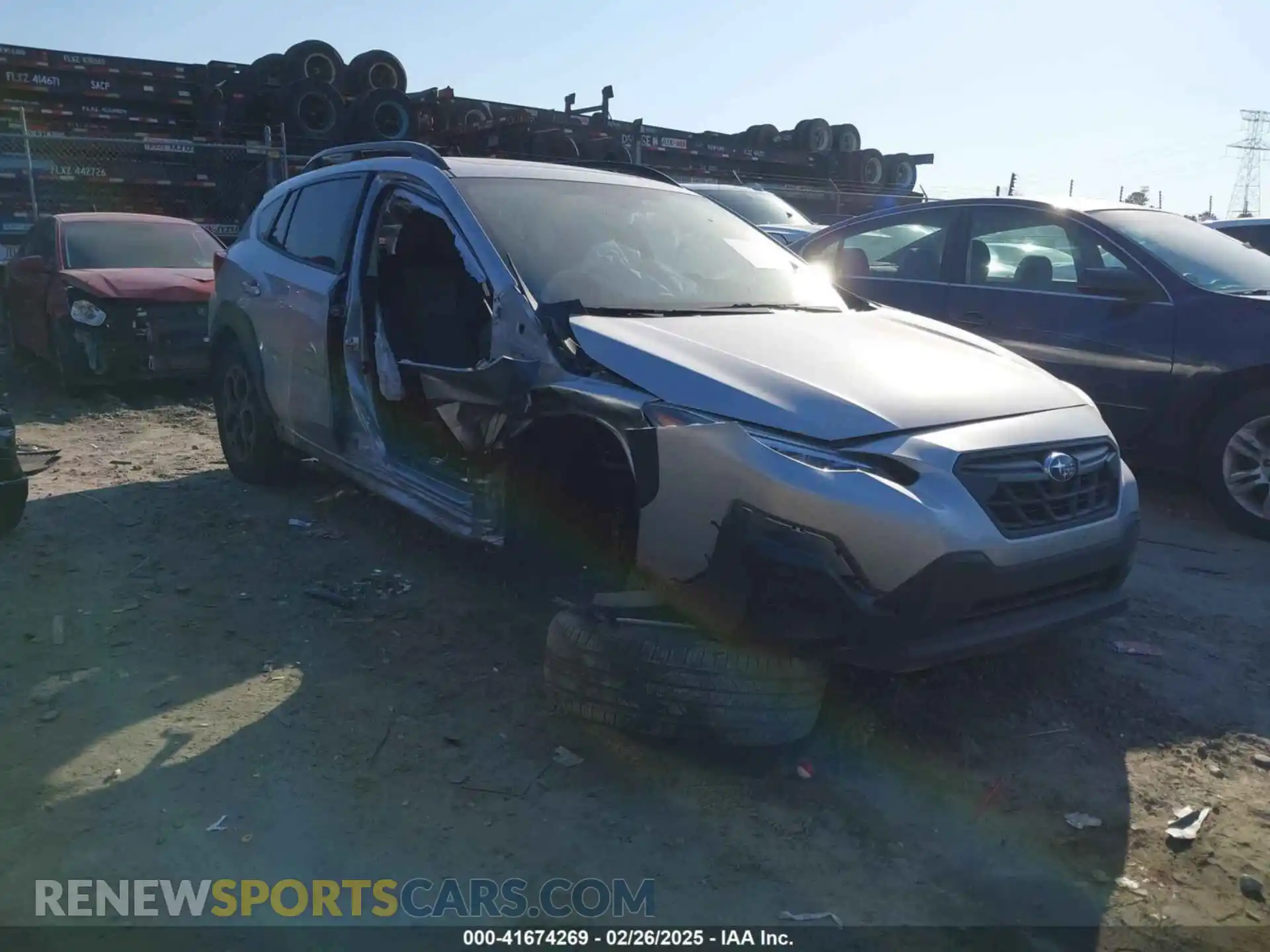 1 Photograph of a damaged car JF2GTHSC4MH232248 SUBARU CROSSTREK 2021