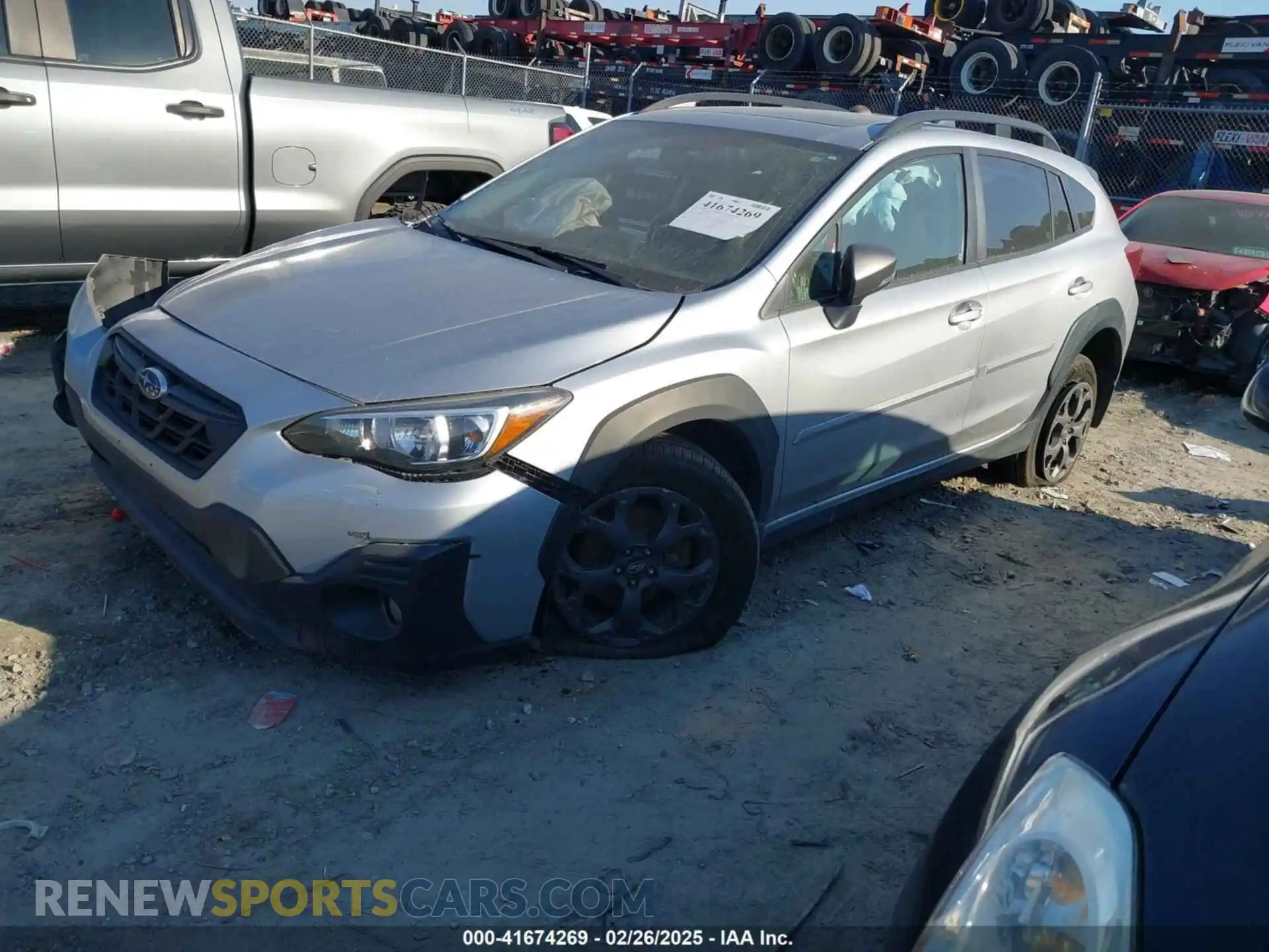 2 Photograph of a damaged car JF2GTHSC4MH232248 SUBARU CROSSTREK 2021