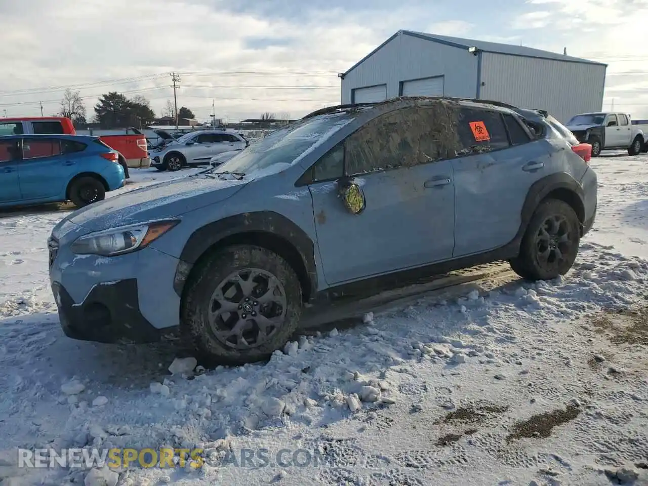 1 Photograph of a damaged car JF2GTHSC4MH357895 SUBARU CROSSTREK 2021