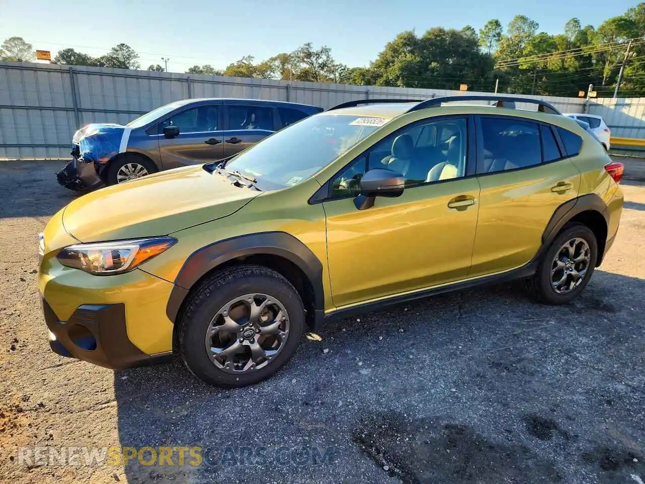 1 Photograph of a damaged car JF2GTHSC5MH296542 SUBARU CROSSTREK 2021