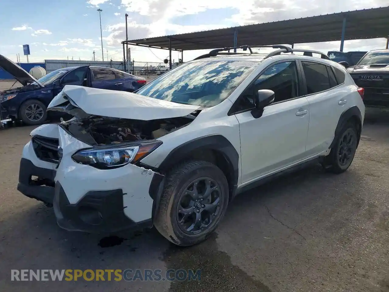 1 Photograph of a damaged car JF2GTHSC6MH250069 SUBARU CROSSTREK 2021