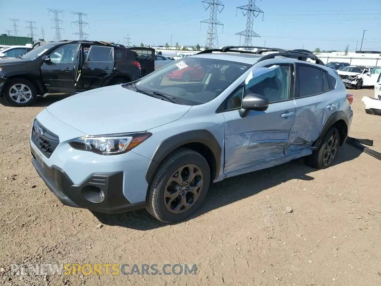 1 Photograph of a damaged car JF2GTHSC7MH205416 SUBARU CROSSTREK 2021