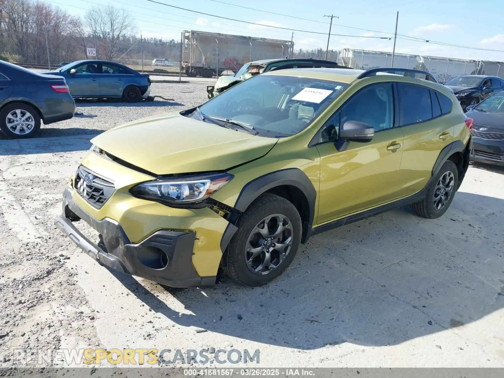 2 Photograph of a damaged car JF2GTHSC9MH344835 SUBARU CROSSTREK 2021