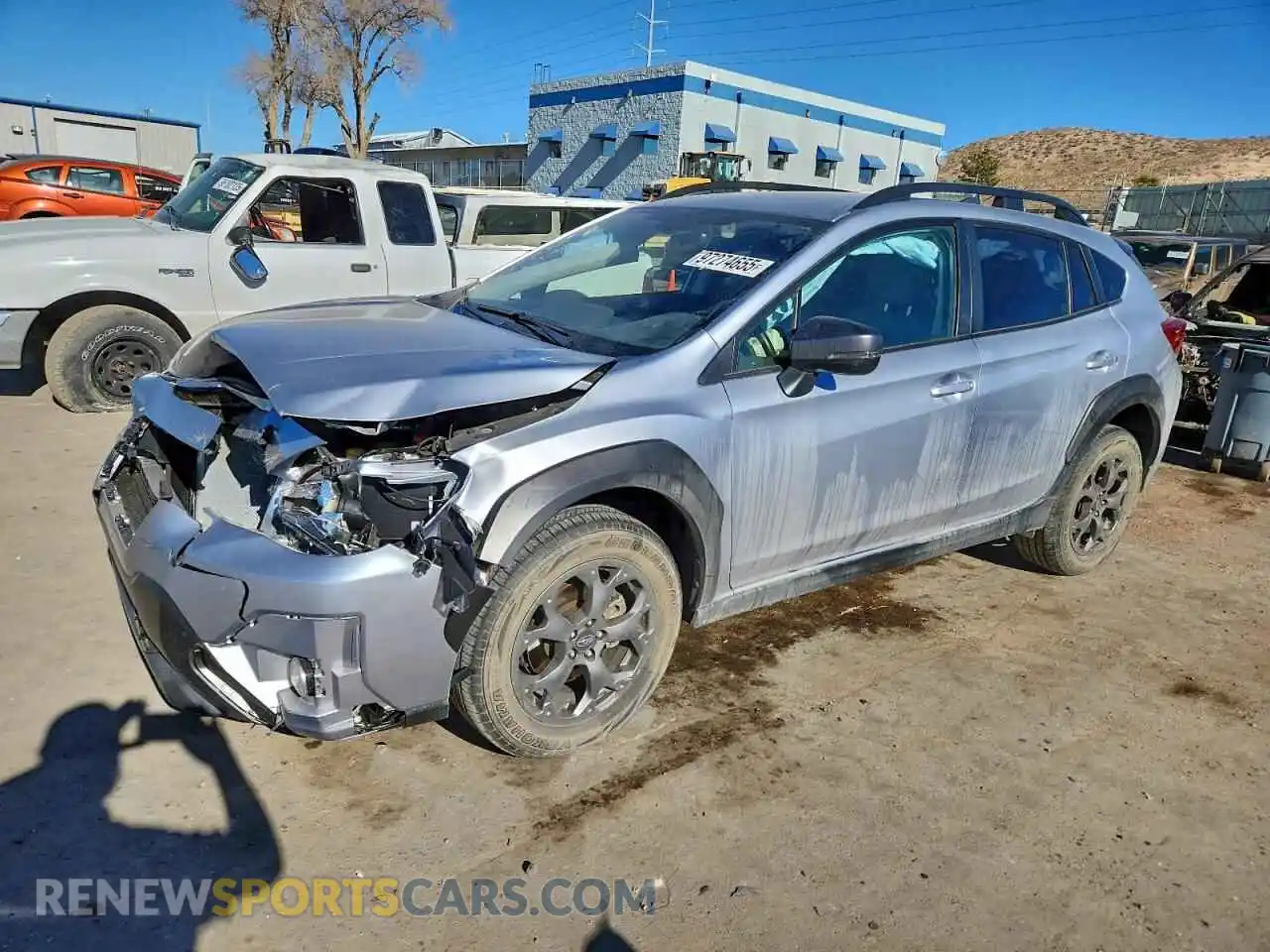 1 Photograph of a damaged car JF2GTHRC9NH214593 SUBARU CROSSTREK 2022