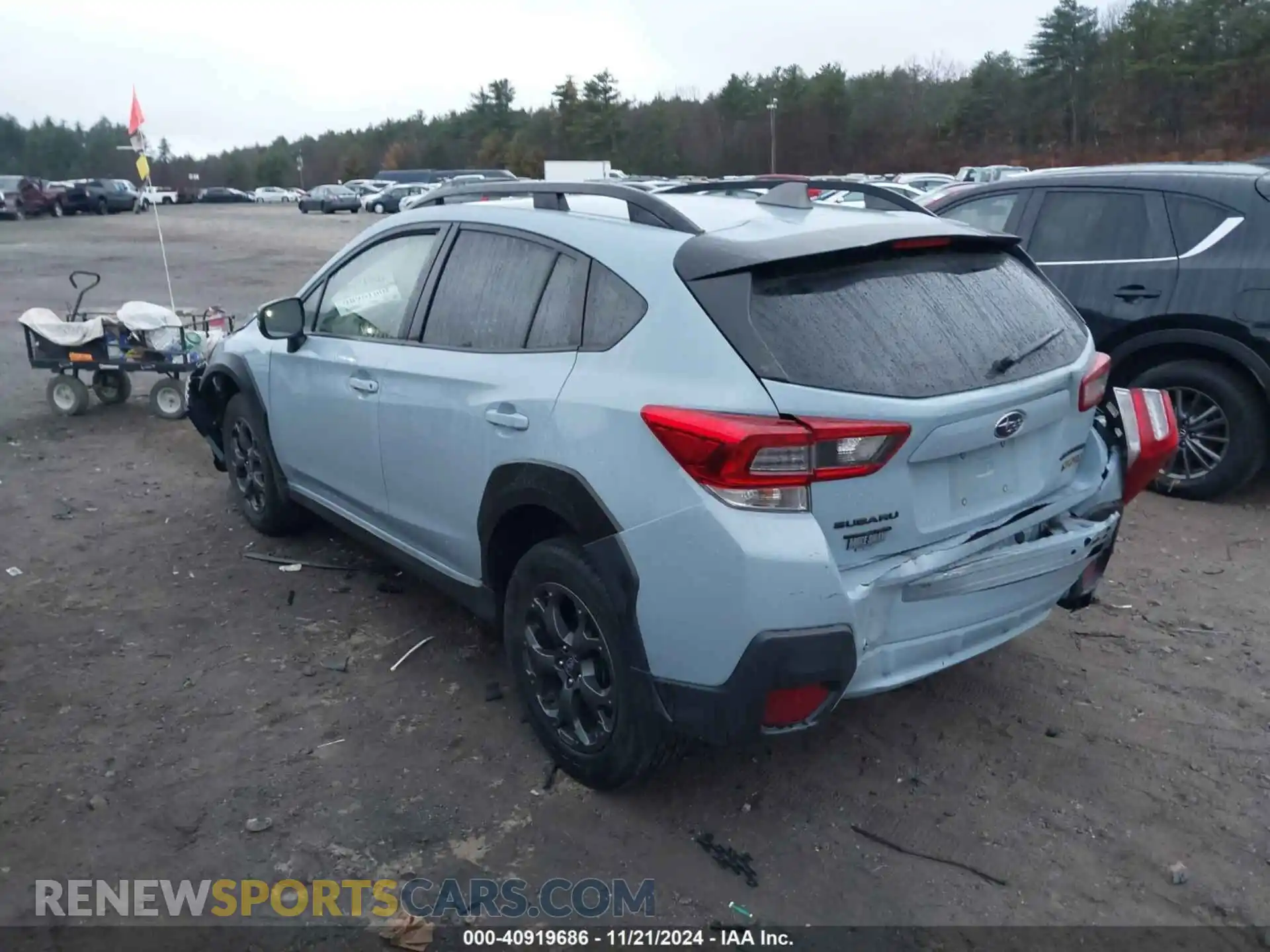 3 fotografías del automóvil dañado JF2GTHSC2NH241161 SUBARU CROSSTREK 2022
