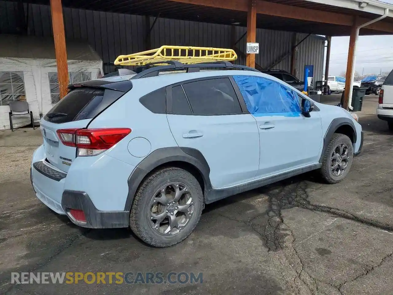 3 Photograph of a damaged car JF2GTHSC4NH202412 SUBARU CROSSTREK 2022