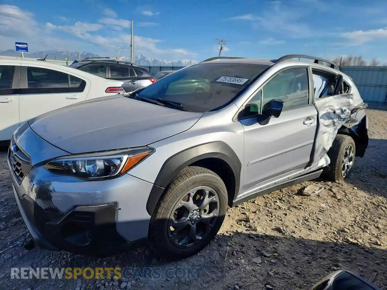 1 Photograph of a damaged car JF2GTHSC7NH210035 SUBARU CROSSTREK 2022