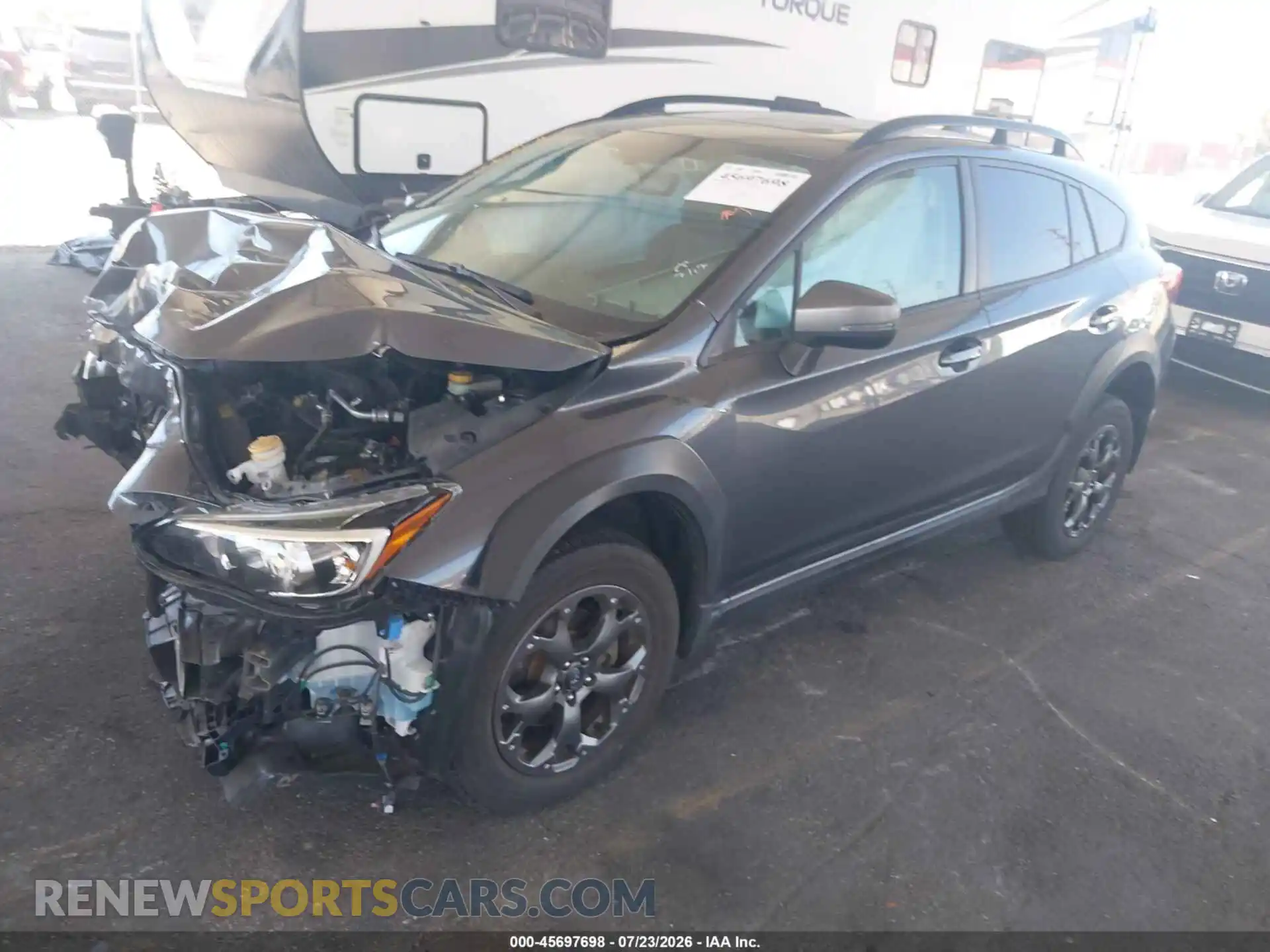 2 Photograph of a damaged car JF2GTHSC8NH221951 SUBARU CROSSTREK 2022