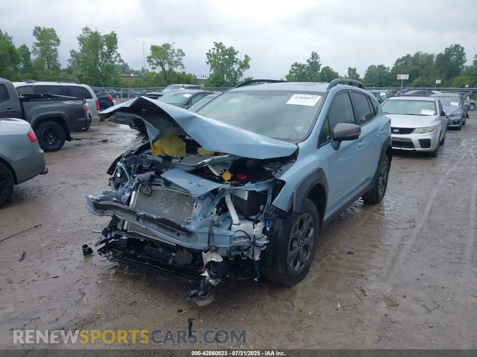 2 Photograph of a damaged car JF2GTHSCXNH201815 SUBARU CROSSTREK 2022