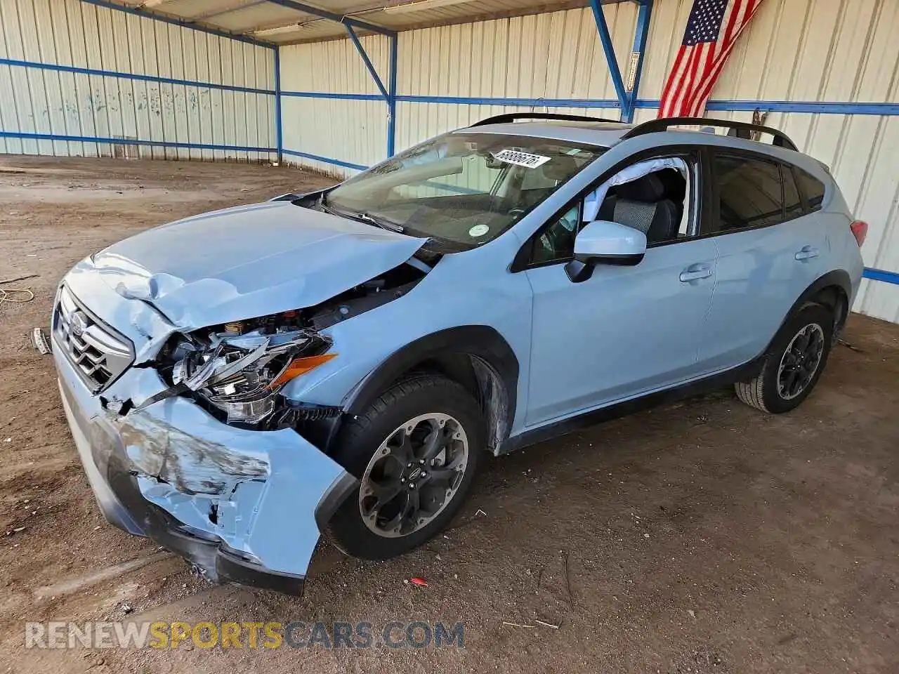1 Photograph of a damaged car JF2GTAEC6PH304591 SUBARU CROSSTREK 2023