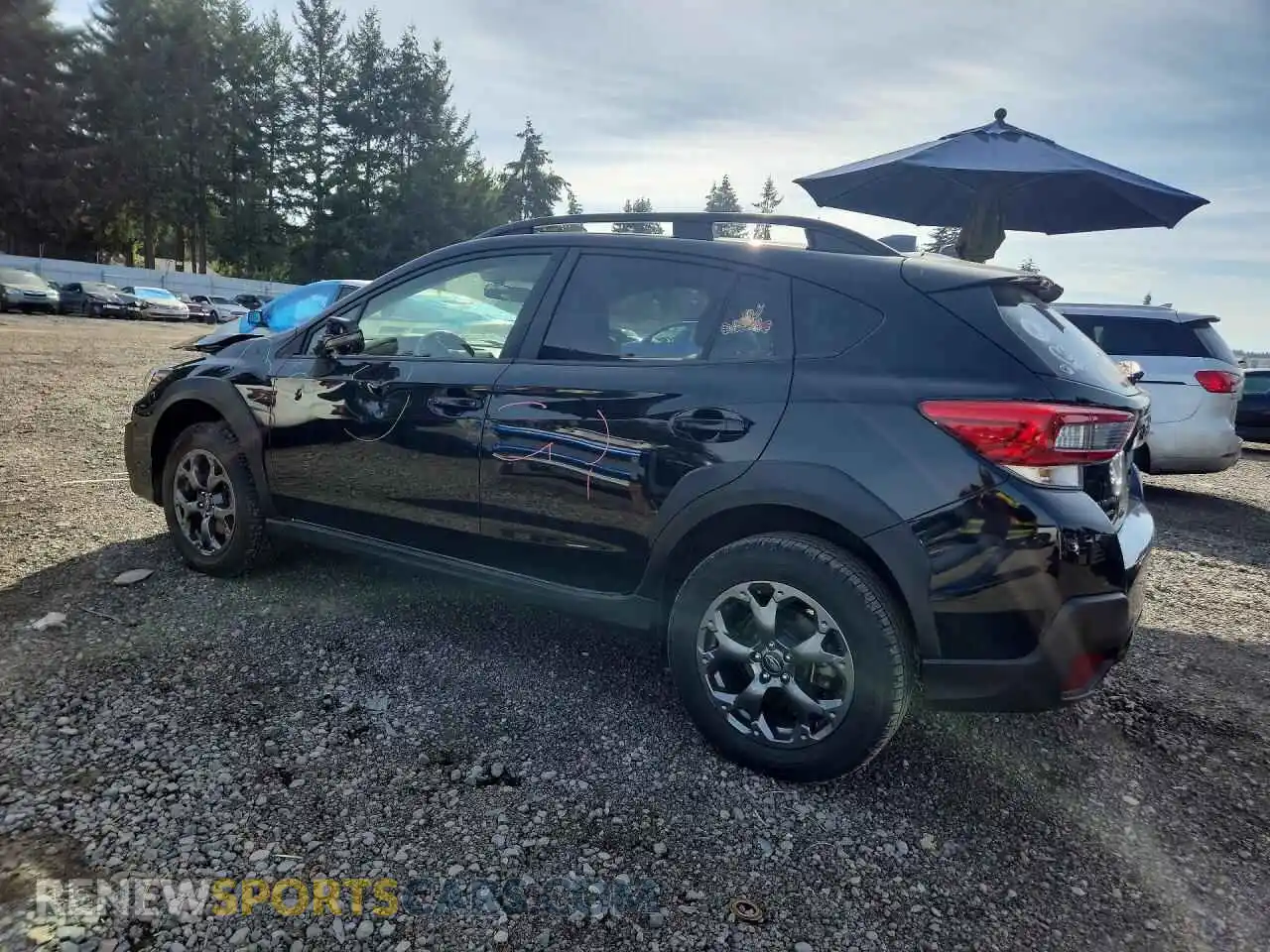 2 fotografías del automóvil dañado JF2GTHRC0PH209396 SUBARU CROSSTREK 2023