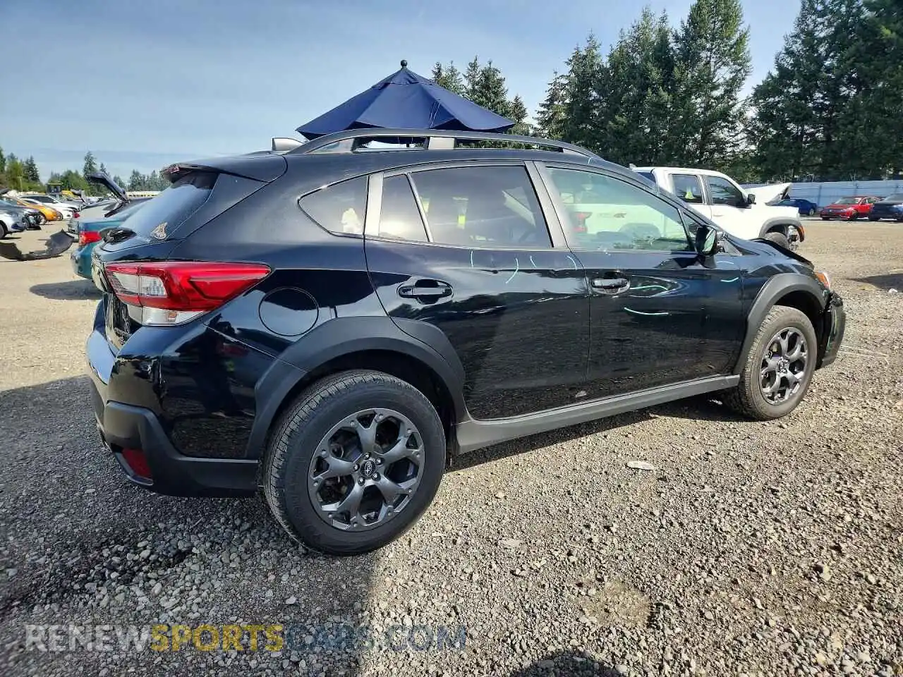 3 fotografías del automóvil dañado JF2GTHRC0PH209396 SUBARU CROSSTREK 2023