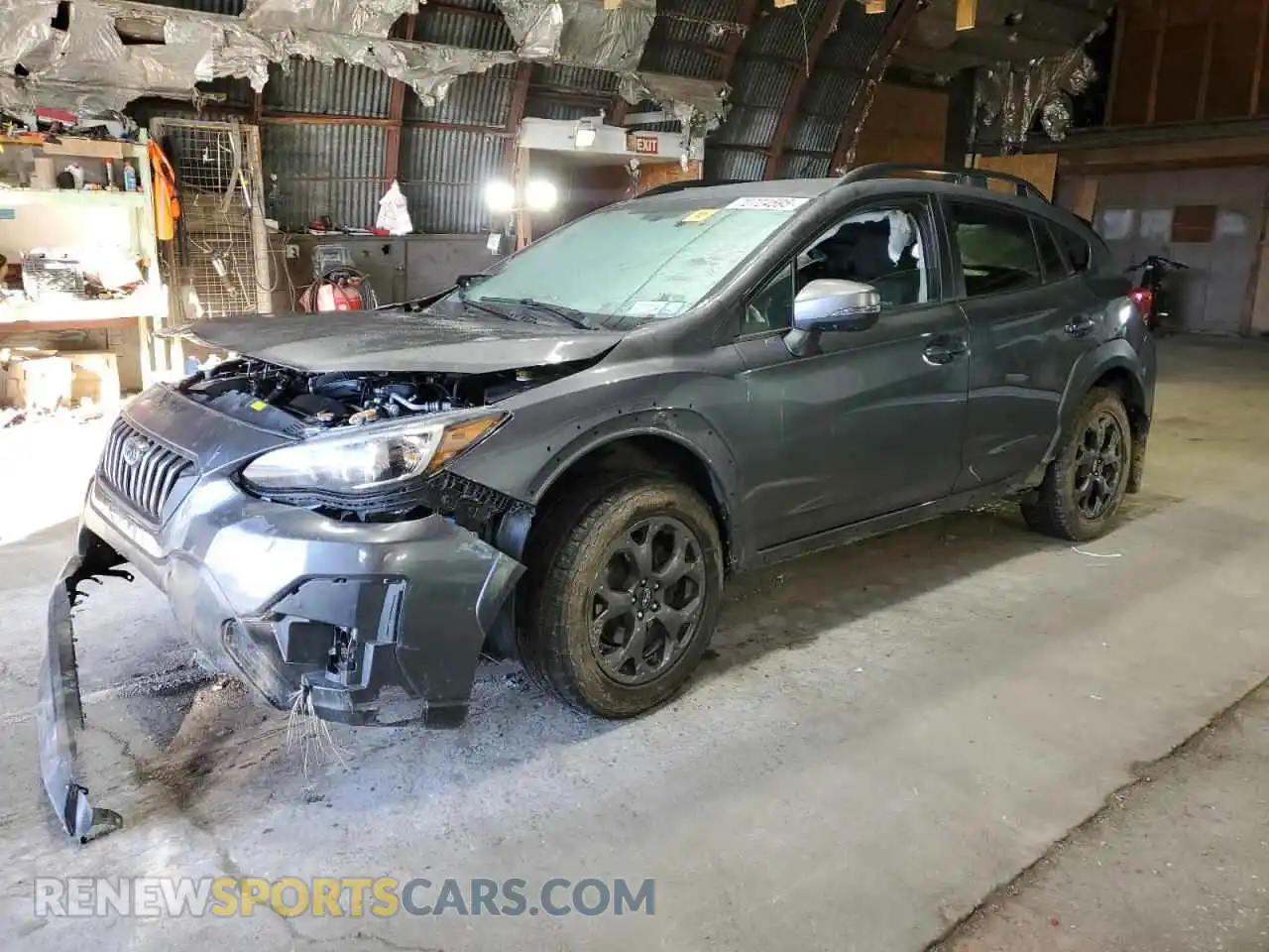 1 Photograph of a damaged car JF2GTHRC4PH243065 SUBARU CROSSTREK 2023